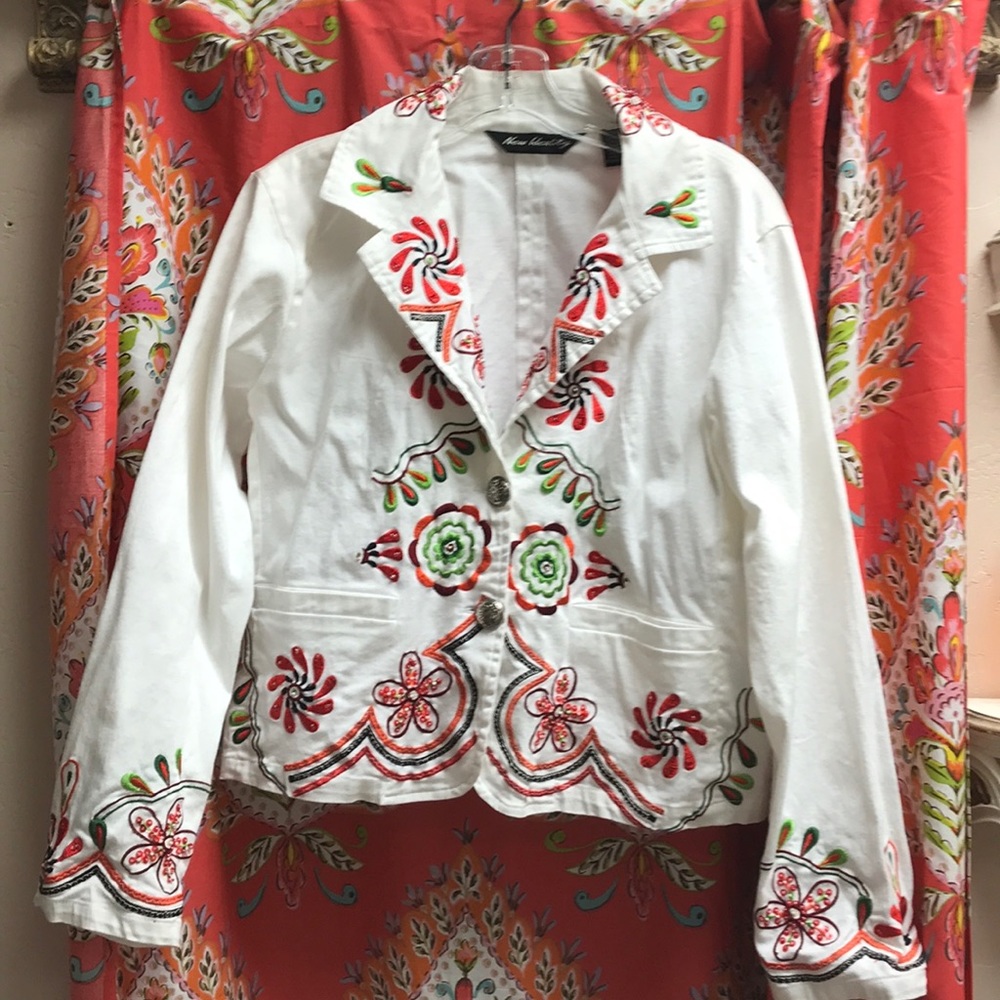 Embroidered Southwest Crop Jacket